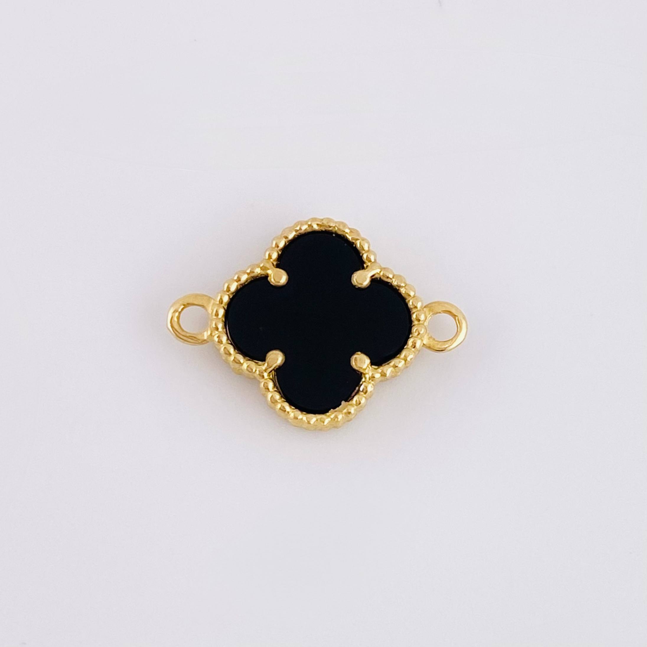 Herraje Trebol 0.85 g / 1/2 in Oro Amarillo 18K