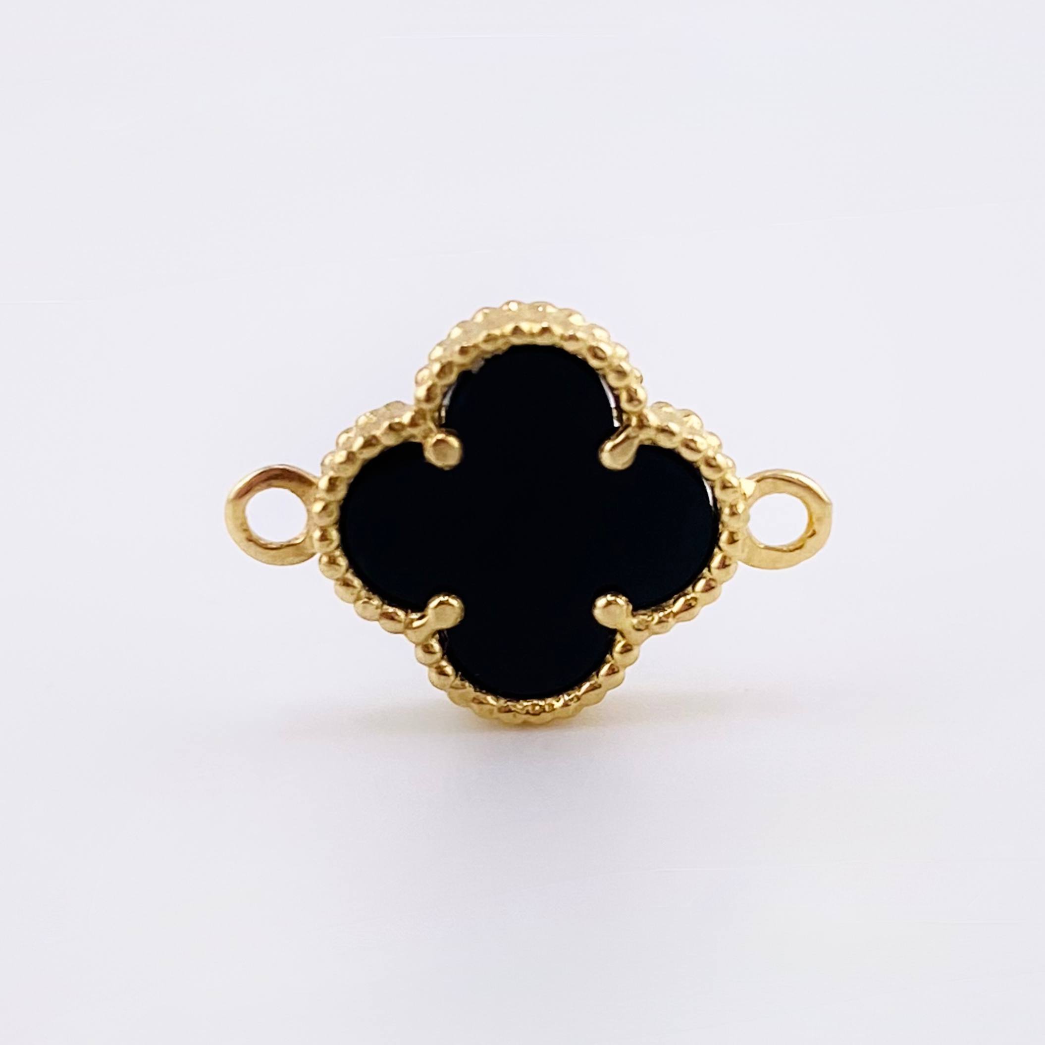 Herraje Trebol 0.75 g / 1/2 in Oro Amarillo 18K