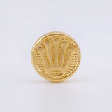 Herraje Tambor Corona Circular 0.45gr / 1/2 in / Oro Amarillo 18K *