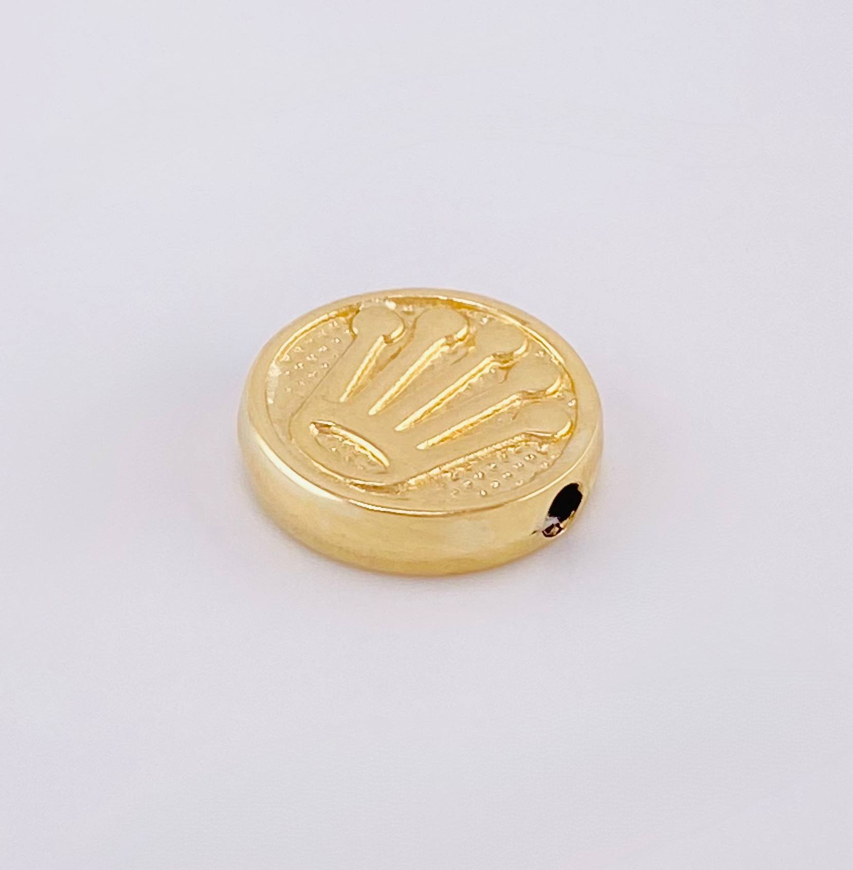 Herraje Tambor Corona Circular 0.45gr / 1/2 in / Oro Amarillo 18K