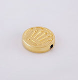 Herraje Tambor Corona Circular 0.45gr / 1/2 in / Oro Amarillo 18K