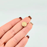 Herraje Tambor Corona Circular 0.45gr / 1/2 in / Oro Amarillo 18K