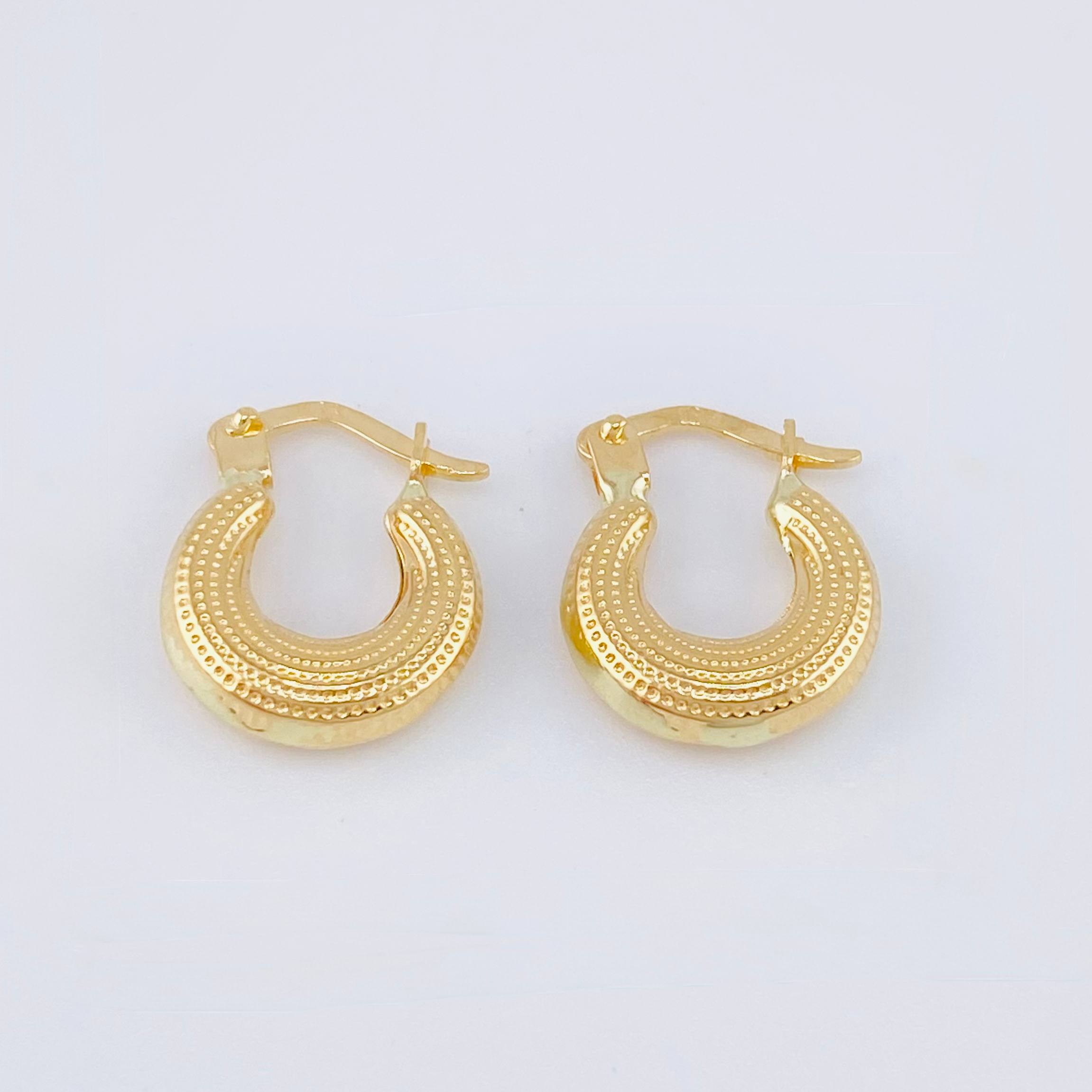 Candongas Salo 1.2gr / 1/2 in / Oro Amarillo 18K