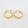 Hoop Earrings Tribal 1.9gr / 3/4 in / Yellow Gold 18K *