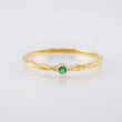 Braided Emerald Ring 1pts 0.95gr / T6 3/4 / 18K Yellow Gold *