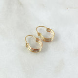 Hoop Earrings I 1.05gr / 1.7cm / Three Golds 18K ©