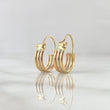 Hoop Earrings I 1.05gr / 1.7cm / Three Golds 18K ©