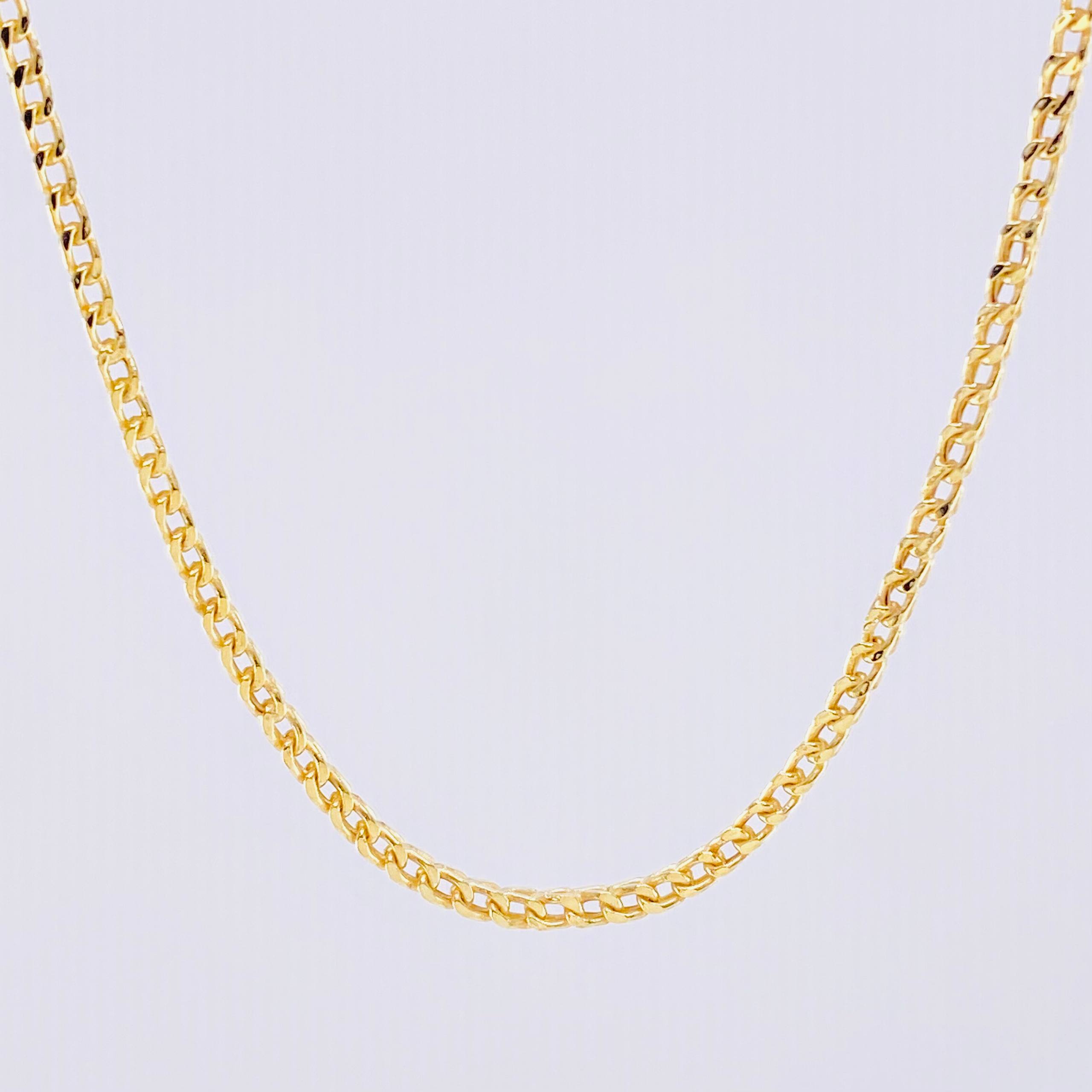 Franco Chain 7.65g / 23 1/2 in / 2.05mm 18K Yellow Gold