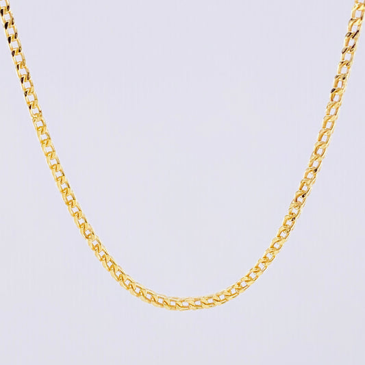 Cadena Franco 7.65g / 23 1/2 in / 2.05mm Oro Amarillo 18K