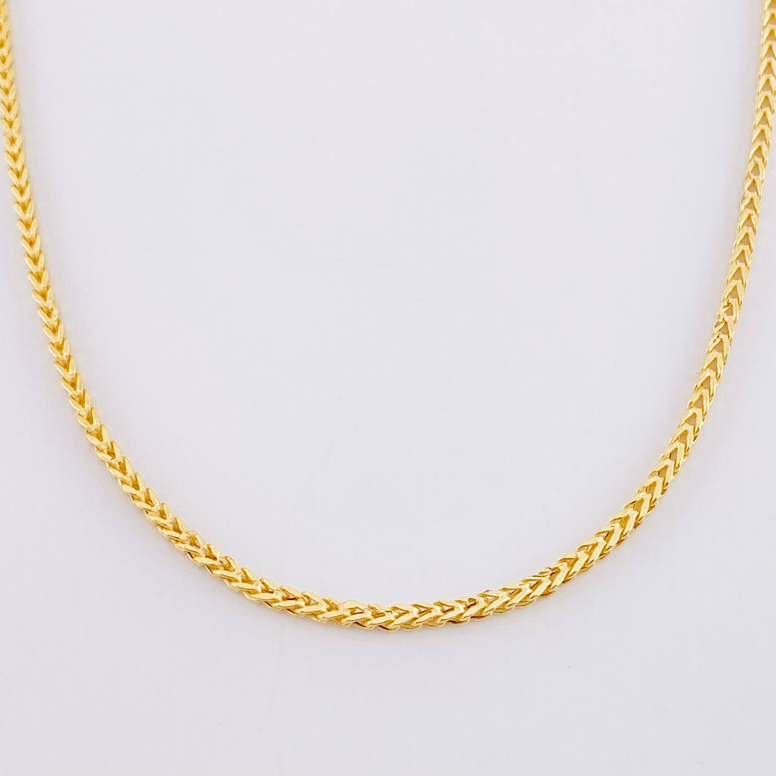 Cadena Franco 7.9g / 23 1/2 in / 2.05mm Oro Amarillo 18K