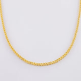Cadena Franco 9.2g / 24 in / 2.2mm Oro Amarillo 18K