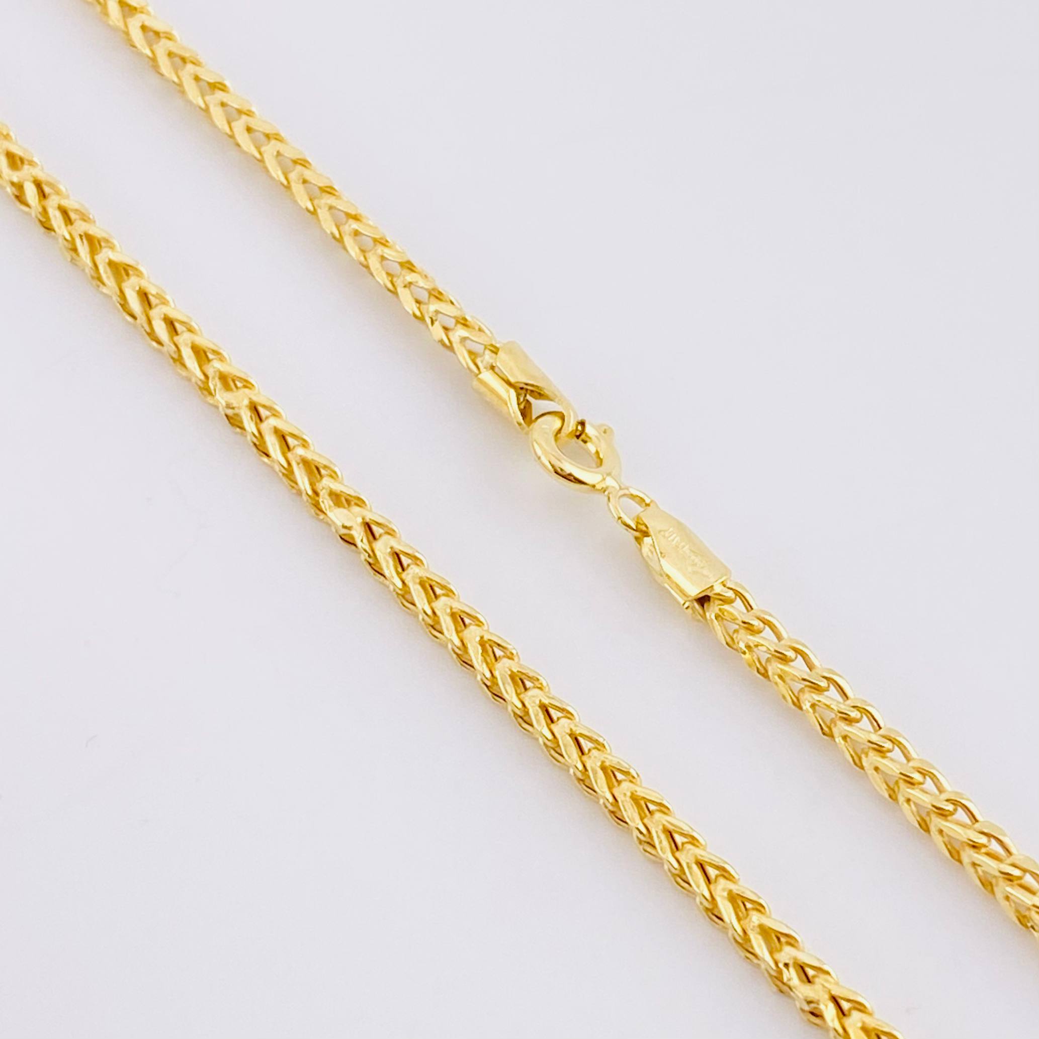 Cadena Franco 7.6g / 23 1/2 in / 2.05mm Oro Amarillo 18K