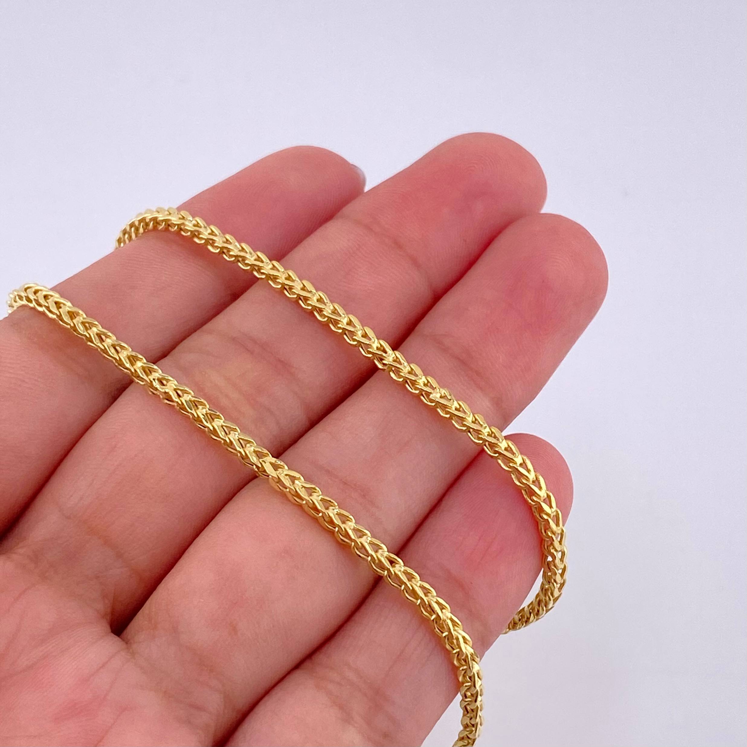 Cadena Franco 7.6g / 23 1/2 in / 2.05mm Oro Amarillo 18K