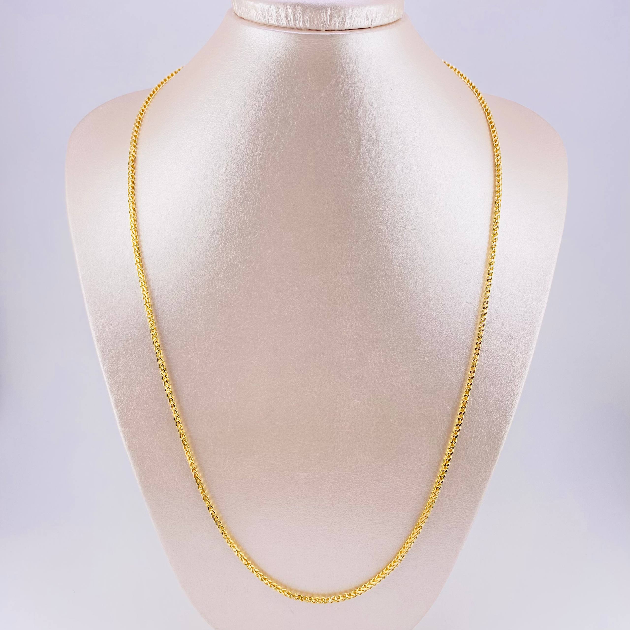 Cadena Franco 7.9g / 23 1/2 in / 2.05mm Oro Amarillo 18K