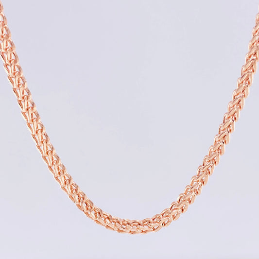 Cadena Franco 13.95g / 23 1/2 in / 2.7mm Oro Rosa 18K