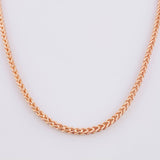 Cadena Franco 13.9g / 24 in / 2.8mm Oro Rosa 18K