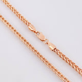 Cadena Franco 13.9g / 24 in / 2.8mm Oro Rosa 18K