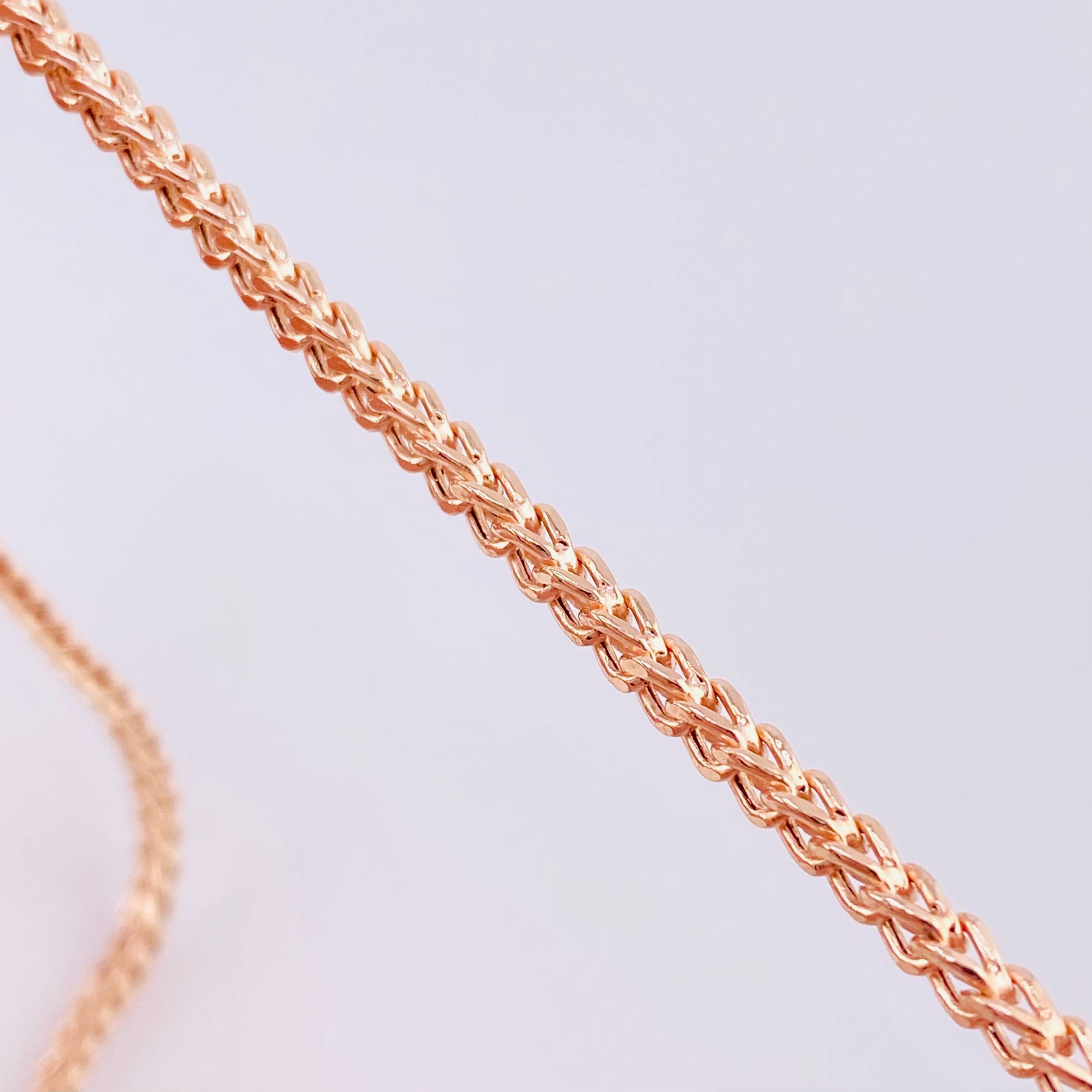 Cadena Franco 13.9g / 24 in / 2.8mm Oro Rosa 18K