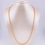 Cadena Franco 13.9g / 24 in / 2.8mm Oro Rosa 18K