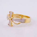 Anillo Cruz Infinito 2.95g / T6 3/4 Oro Amarillo 18K