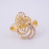 Filigree Heart Ring 3.15g / Size 7 1/4 Yellow Gold 18K