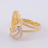 Filigree Heart Ring 3.15g / Size 7 1/4 Yellow Gold 18K