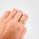 Tiara V Solitaire Ring 2.65g / T7 3/4 Yellow Gold 18K