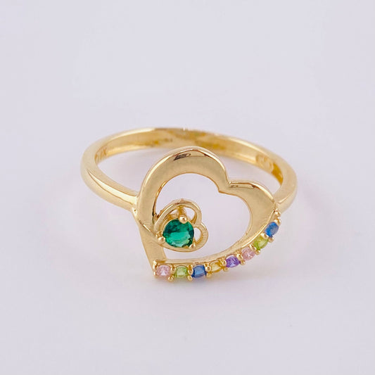 Heart Silhouette Ring 1.7g / T6 Yellow Gold 18K