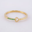 Anillo Linea Corazon Silueta 1.4g / T6 3/4 Oro Amarillo 18K