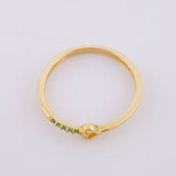 Anillo Linea Corazon Silueta 1.4g / T6 3/4 Oro Amarillo 18K