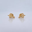 Stud Earrings Snake 0.8gr / Smooth Yellow Gold 18K $