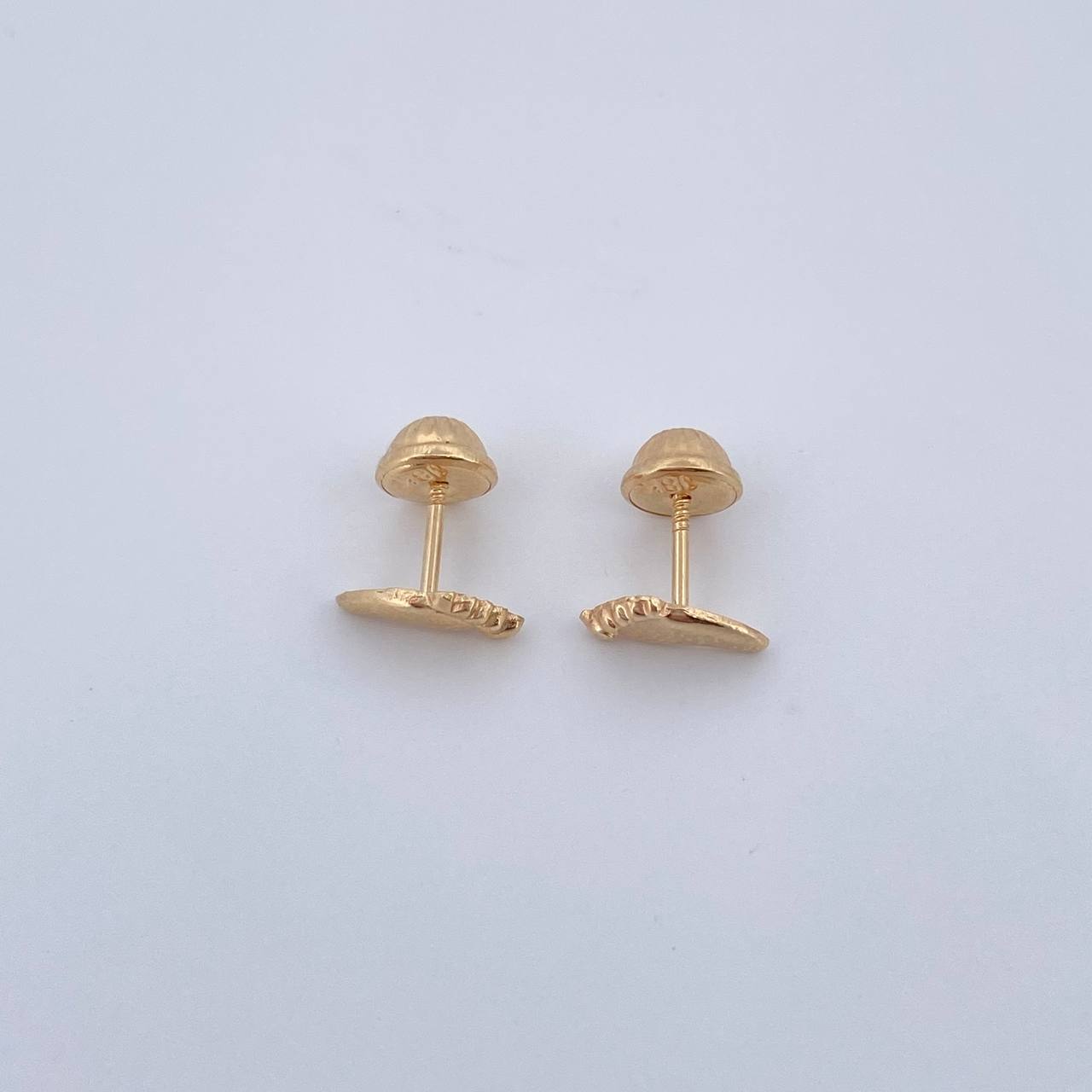 Stud Earrings Earrings 0.5gr / Smooth Yellow Gold 18K $