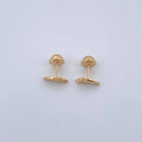 Stud Earrings Earrings 0.5gr / Smooth Yellow Gold 18K $