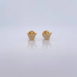 Topos Corona 0.75gr / Circones Blancos Oro Amarillo 18K $