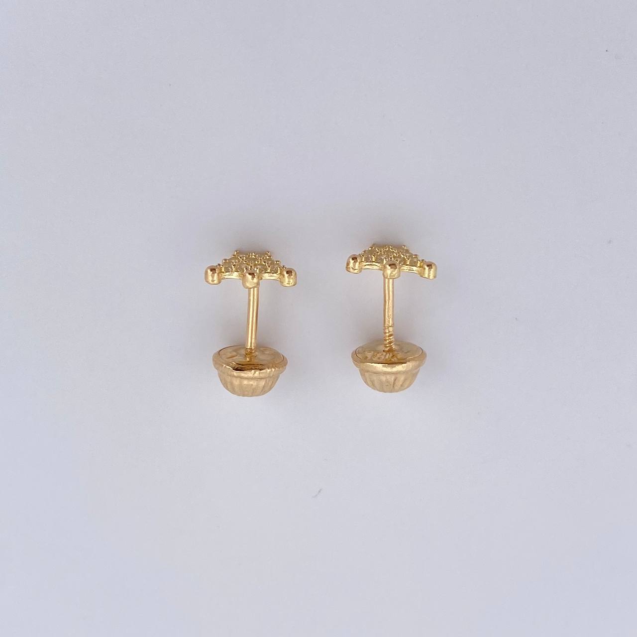 Topos Corona 0.75gr / Circones Blancos Oro Amarillo 18K $