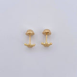 Topos Corona 0.75gr / Circones Blancos Oro Amarillo 18K $