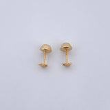 Stud Earrings Star 0.45gr / Diamond Cut Yellow Gold 18K $