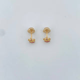 Topos Corona Real 0.8gr / Circones Blancos Fucsias Oro Amarillo 18K $