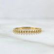 Half Sphere Ring 1.6gr / Size 7 1/2 / Smooth 18K Yellow Gold *