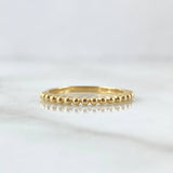 Half Sphere Ring 1.6gr / Size 7 1/2 / Smooth 18K Yellow Gold *