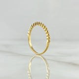 Half Sphere Ring 1.6gr / Size 7 1/2 / Smooth 18K Yellow Gold *