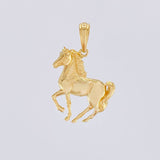 Dije Caballo 4.65g / 1 1/2 in Oro Amarillo 18K