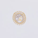 Dije Virgen María 2.95g / 1 in Dos Oros Amarillo Blanco 18K
