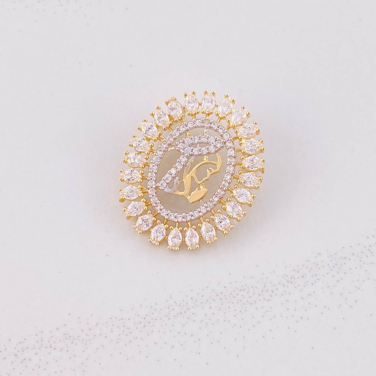 Dije Virgen María 2.95g / 1 in Dos Oros Amarillo Blanco 18K