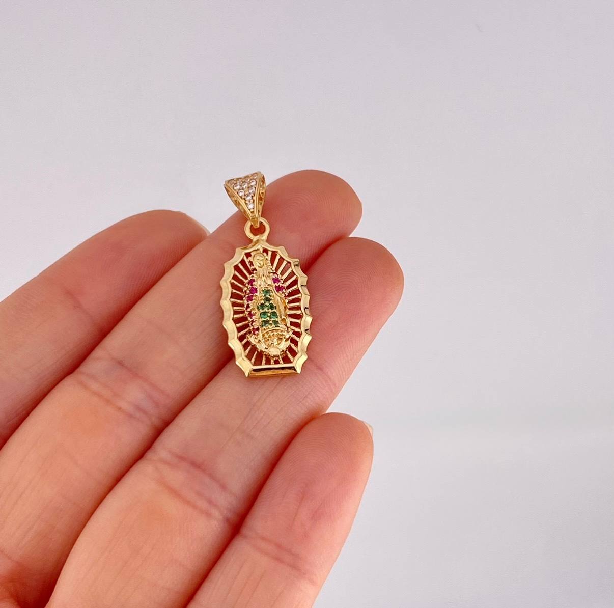 Dije Virgen de Guadalupe 3g / 1 1/4 in Oro Amarillo 18K