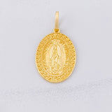 Dije Medalla Virgen de Guadalupe 8.3g / 1 1/2 in Oro Amarillo 18K