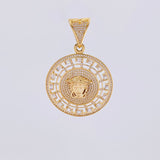 Dije Medalla Medusa Medieval 14.9g / 2 1/4 in Oro Amarillo 18K