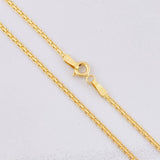 Cadena China 4g / 24 in / 1.65mm Oro Amarillo 18K