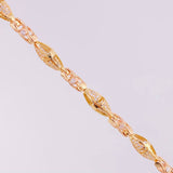 Cadena Rustica Rombo 56.4g / 26 in / 5.9mm Dos Oros Amarillo Rosa 18K