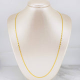 Flat Mariner Chain 3.3g / 24 in / 2.7mm Yellow Gold 18K